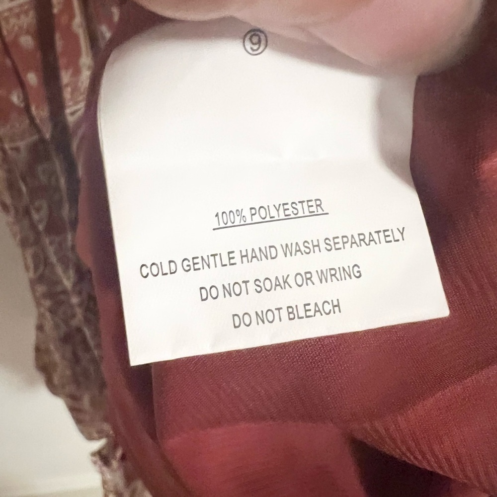 NWT Hello Molly ruffle neck pattern fit and flare mini dress size 4 - Picture 10 of 13